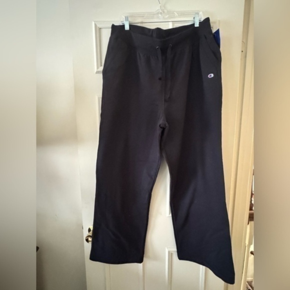 Champion Fleece Open Bottom Pant-Black-Size 3x-BNWT